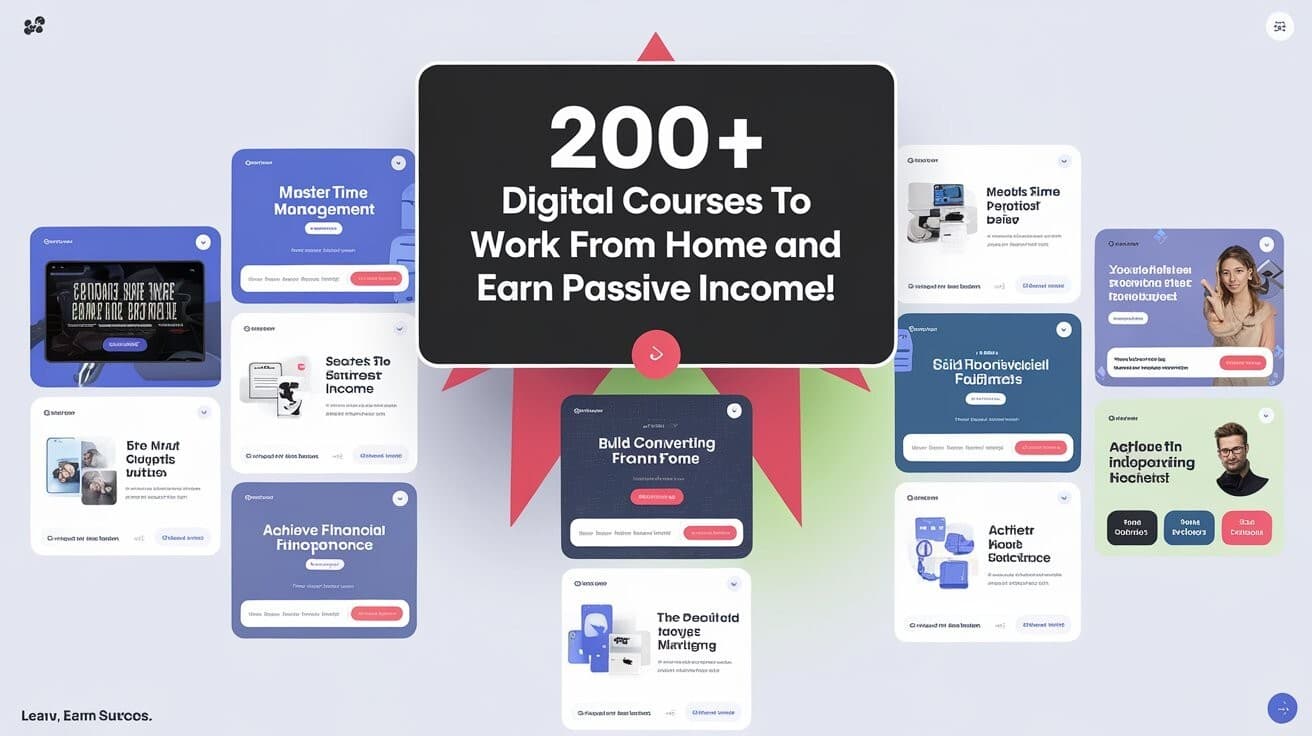 200+ Courses to Work from Home and Build Sustainable Passive Income!