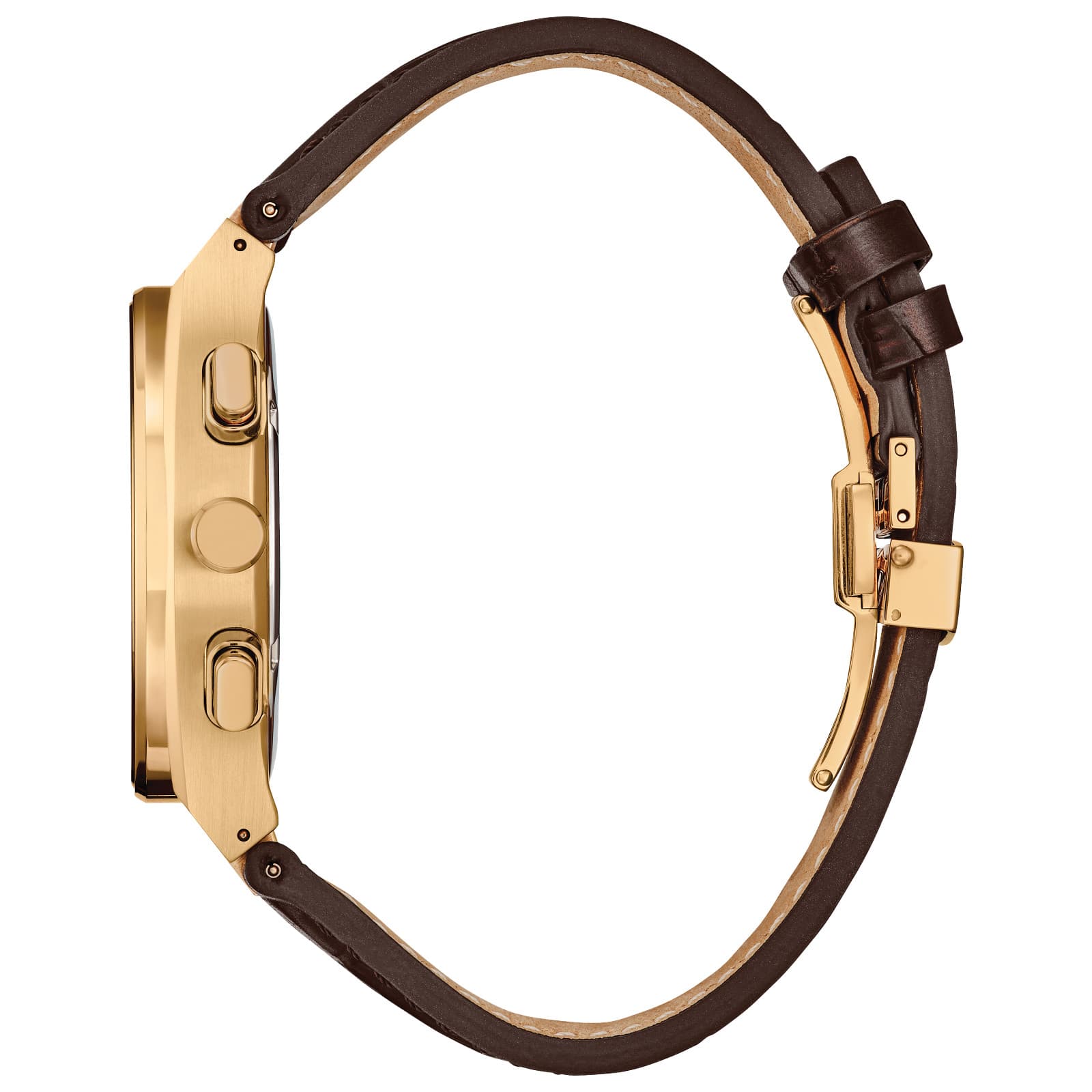 Citizen Men's Quartz Chronograph Luminous Brown Leather Watch 43 MM CA4583-01E 3