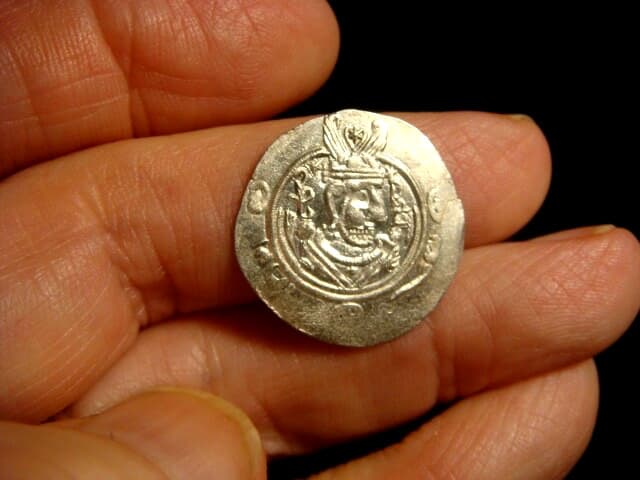 TABARISTAN. SASANIANS- ARAB GOVERNORS. AD 780-794. HEMIDRACHM. Choice.