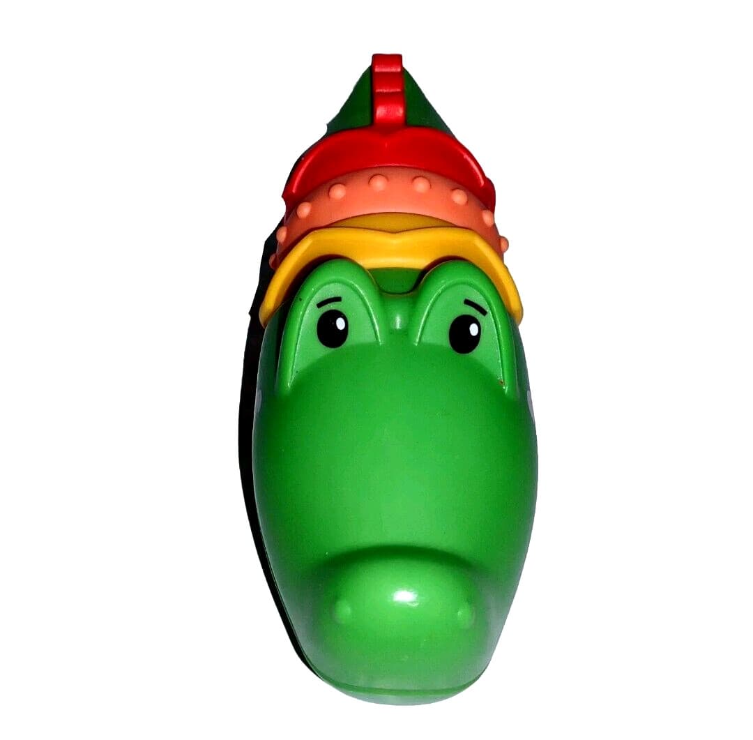 Fisher Price Clicker ALLIGATOR Rattle Green 2020 Develops Motor Skills 5.5in 2