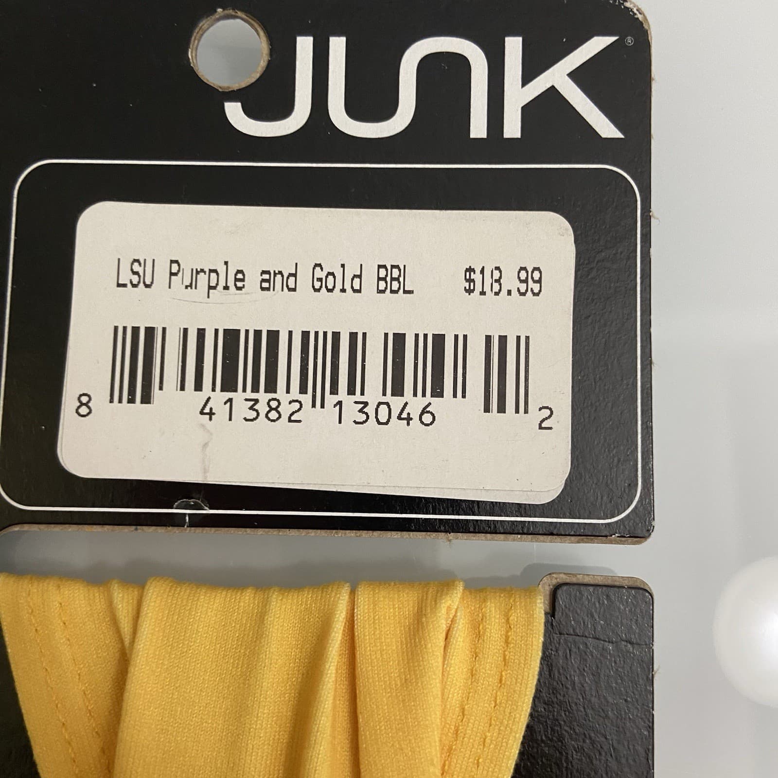 Junk Brands Headband Big Bang Lite LSU Tigers Purple & Gold Made In The USA NEW 3