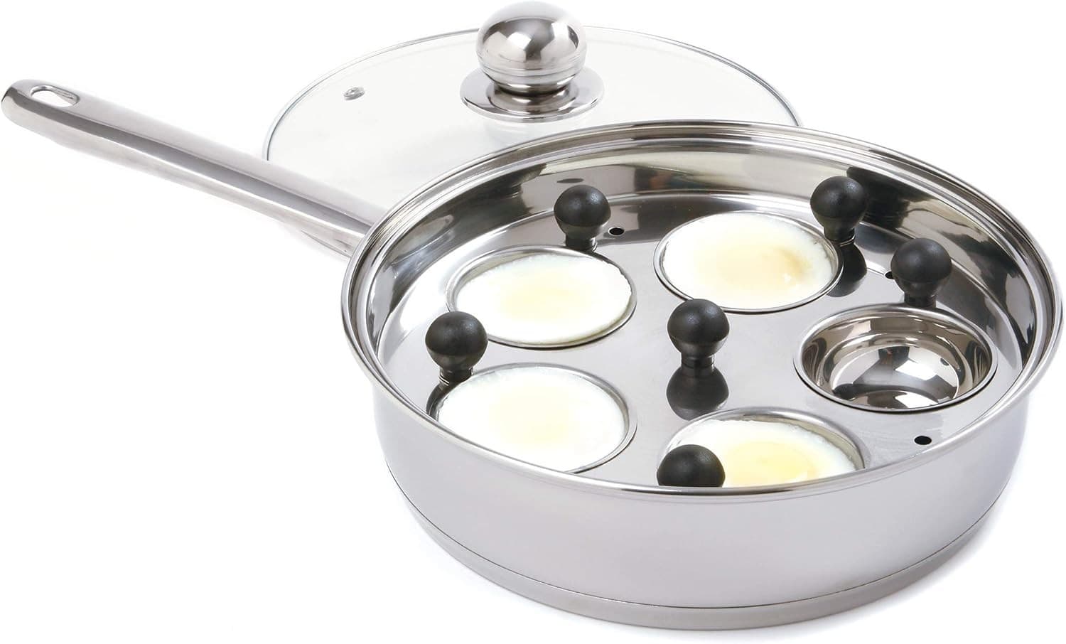 Stainless Steel Egg Poacher/Skillet Set, 10" 5