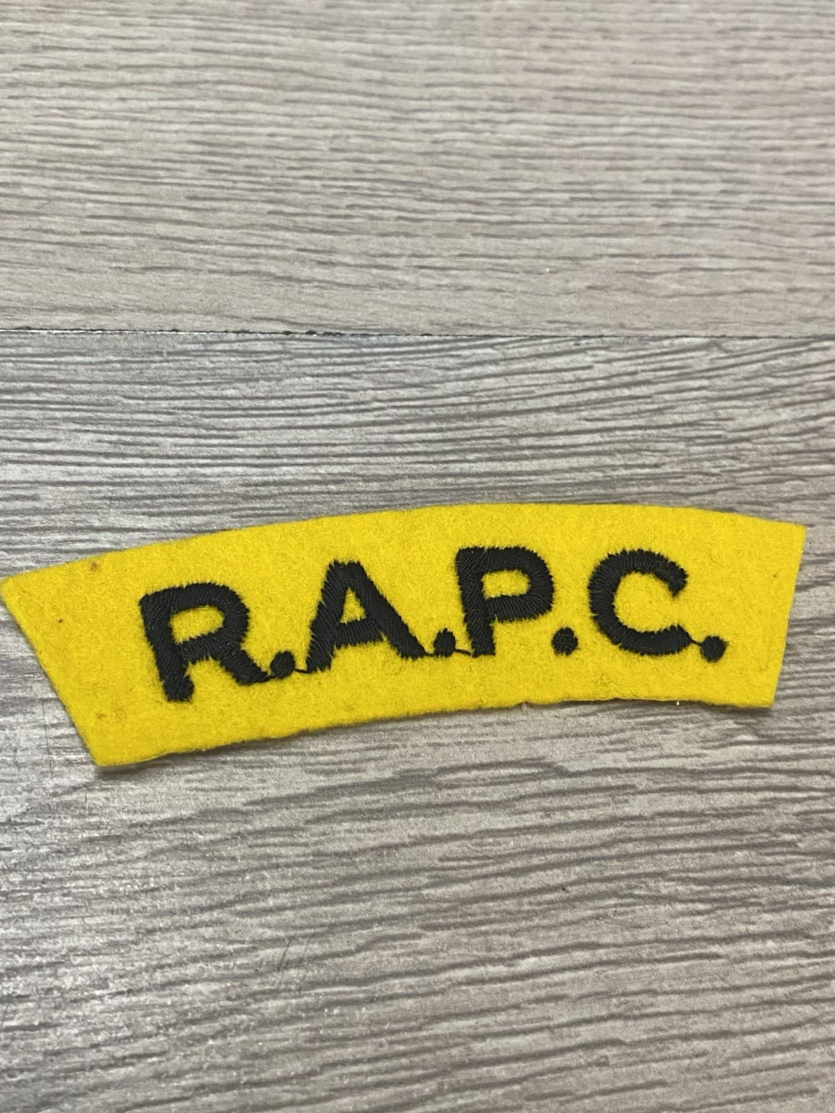 WWII British Royal Army Pay Corps RAPC Formation Shoulder Title Flash Patch 2