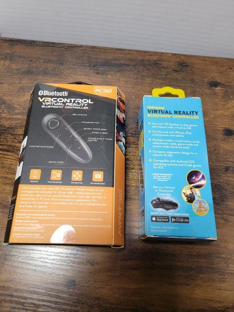 Utopia 360  AND Mynt 360 degree Virtual Reality Bluetooth Controllers NEW 3