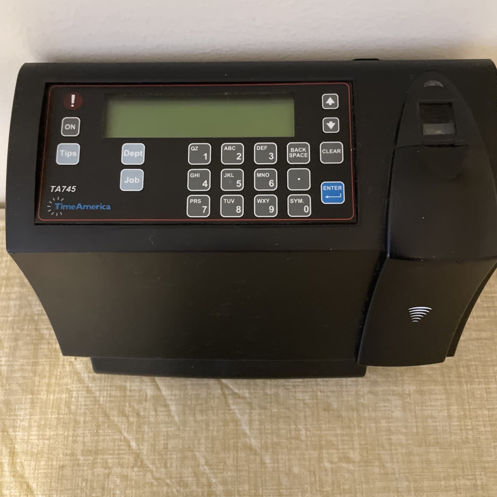 TA785fpu Synel Biometric Fingerprint Time clock, Unit Only, No Cords.