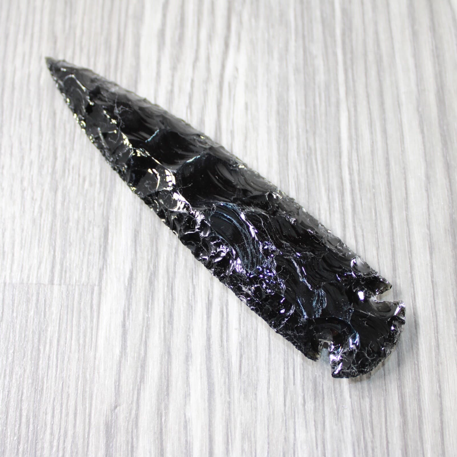 1 Obsidian Ornamental Spearhead  #9040 Arrowhead