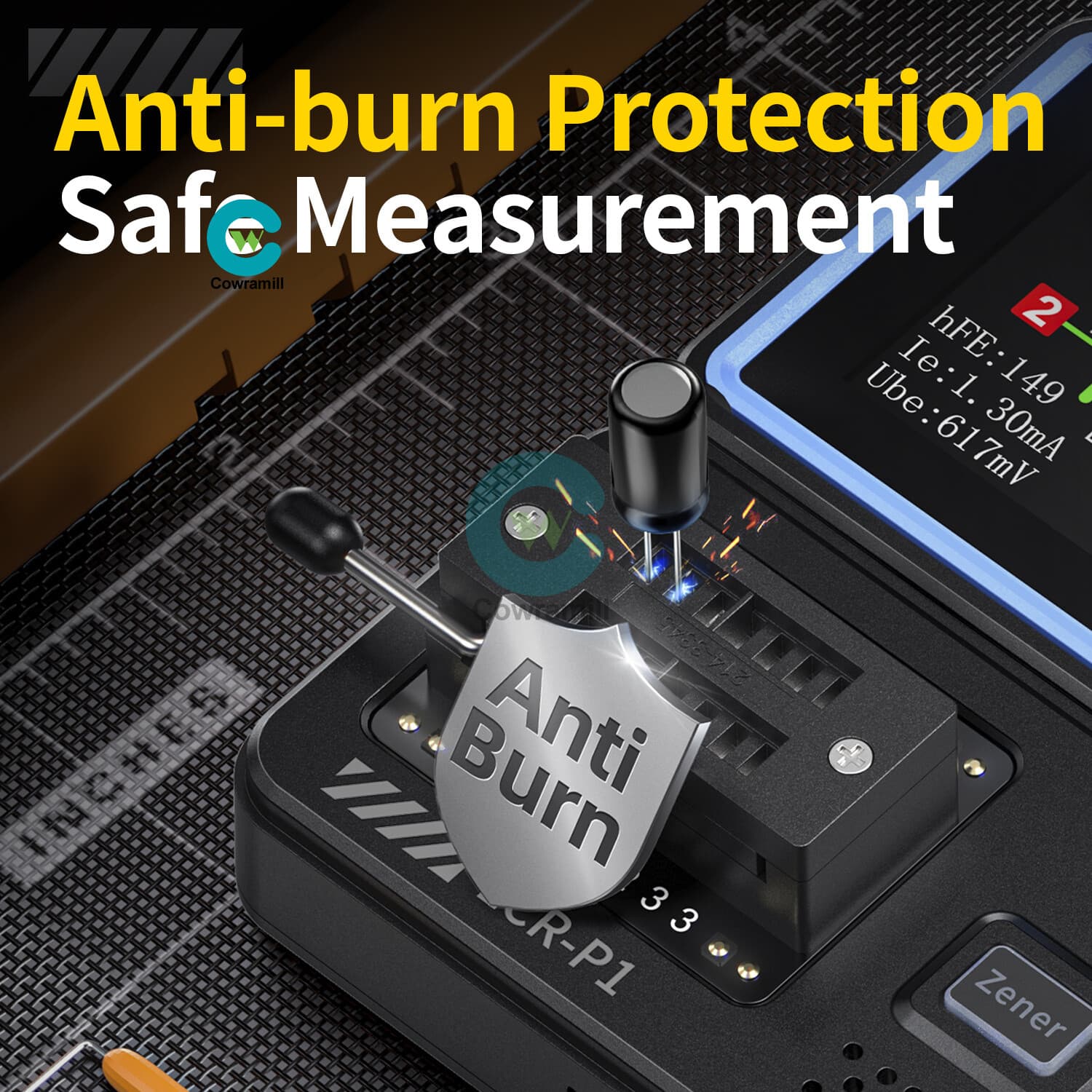 FNIRSI LCR-P1 Transistor Tester Diode Triode Capacitance Meter LCR ESR MOSFET US 6