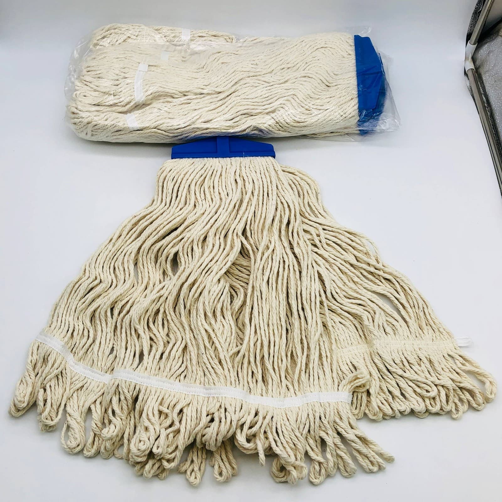 Cotton Mop Head Replacement Screw-On Fits 3/4-5 Acme Looped End 24oz Pack of 3