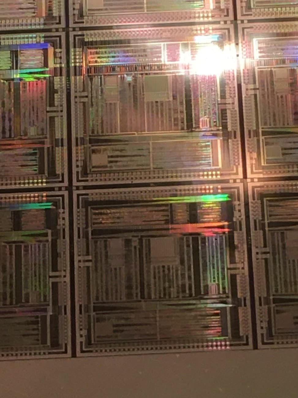 4" XEROX A3A Printer Silicon Wafer 1980s Rare Vintage CPU Chip 4