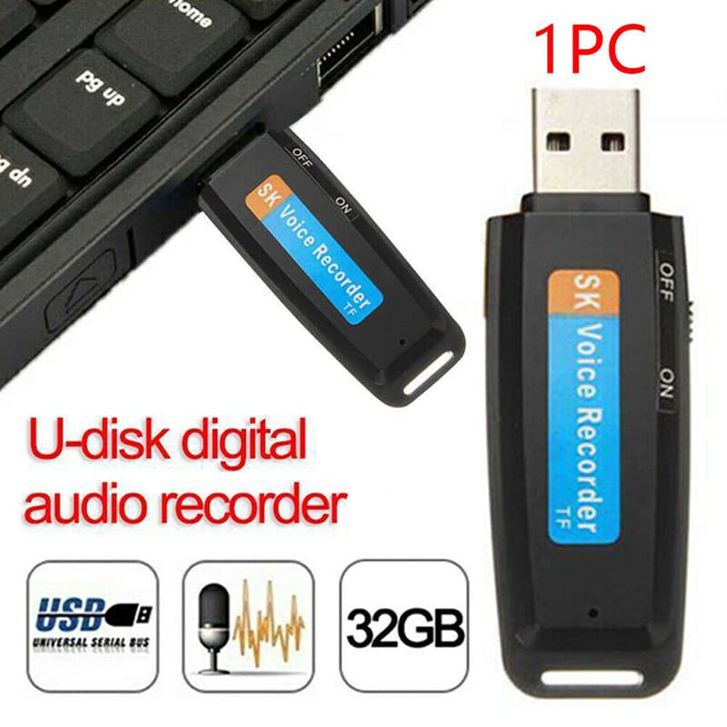 Voice Recorder 32G Digital Audio Device Activated U-Disk Sound Tape Dictaphone 5