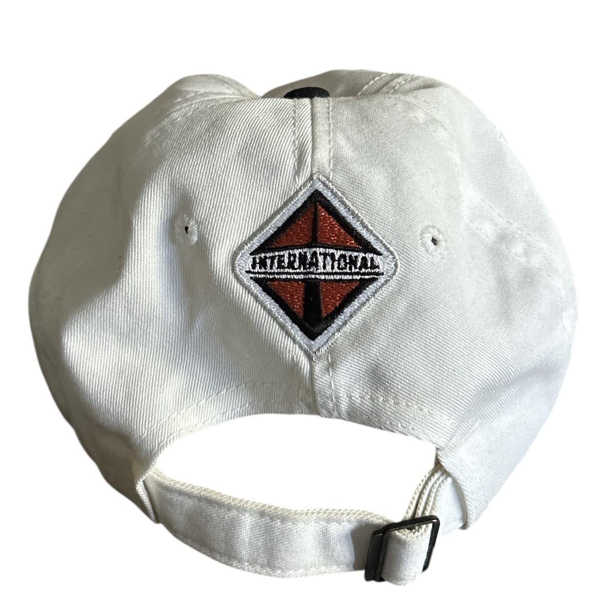 International Drives NASCAR Racing Cap Hat Flag White Strapback USA Made Vintage 2
