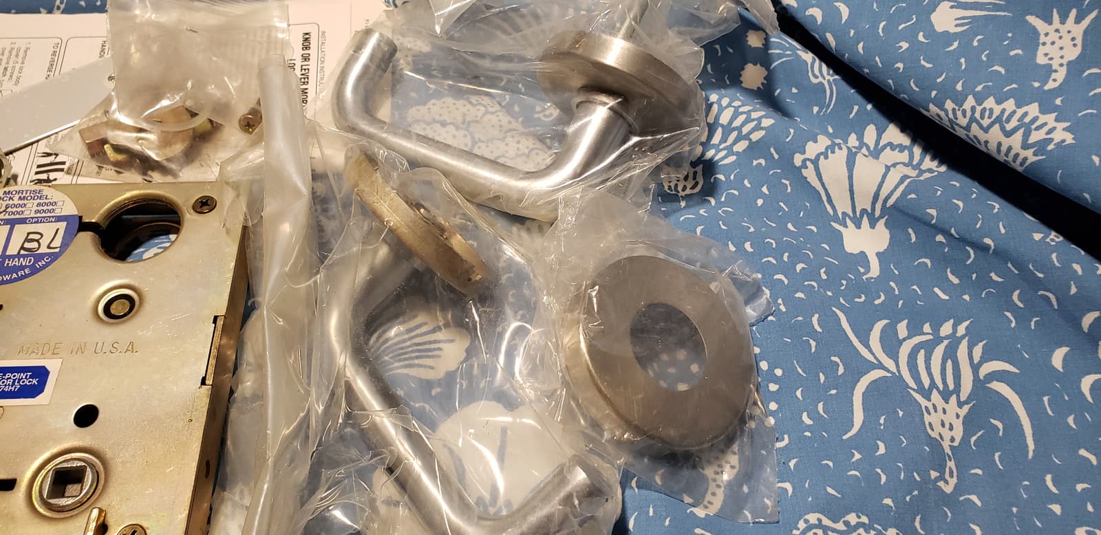 Grade 1 MARKS Mortise Lock 5000 Series Passage Lever Function Satin Chrome RH 3