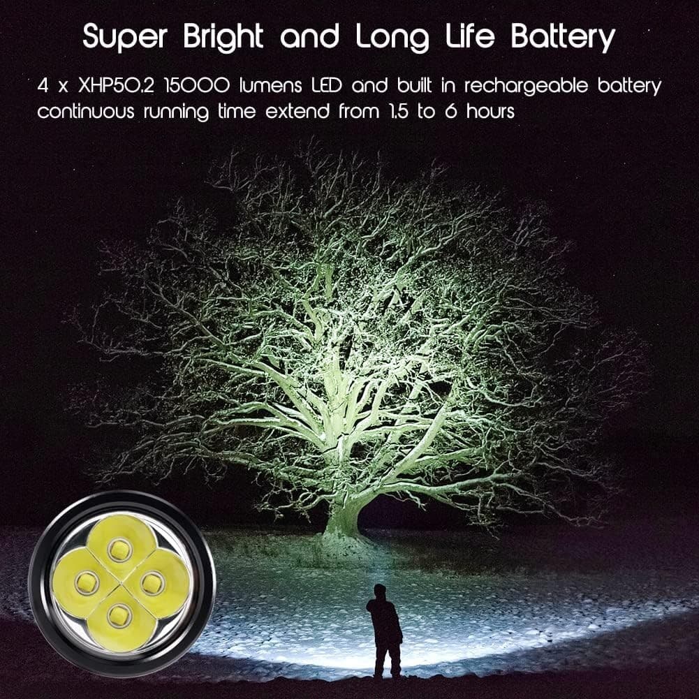 APLOS AP150 Dive Torch, 15000 Lumen, Underwater 492ft, Scuba Diving Flashlight. 3