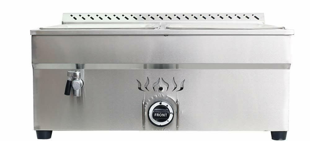 4-Pan Propane Gas Food Warmer Restaurant Tabletop Desktop Countertop Steam Table 4
