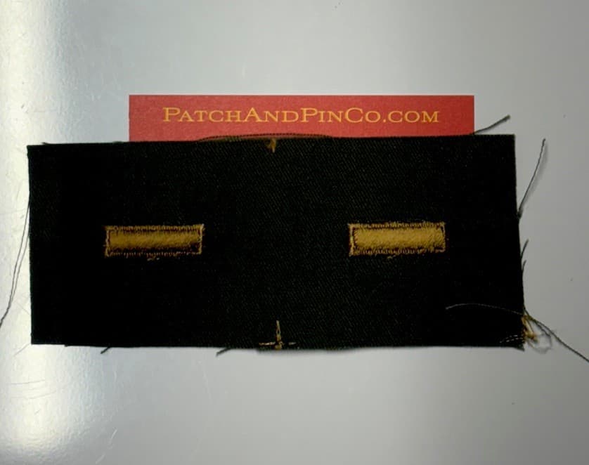 USAF Air Force Second Lieutenant OD Green BDU Woodland 2" patch Subdued Pair 2