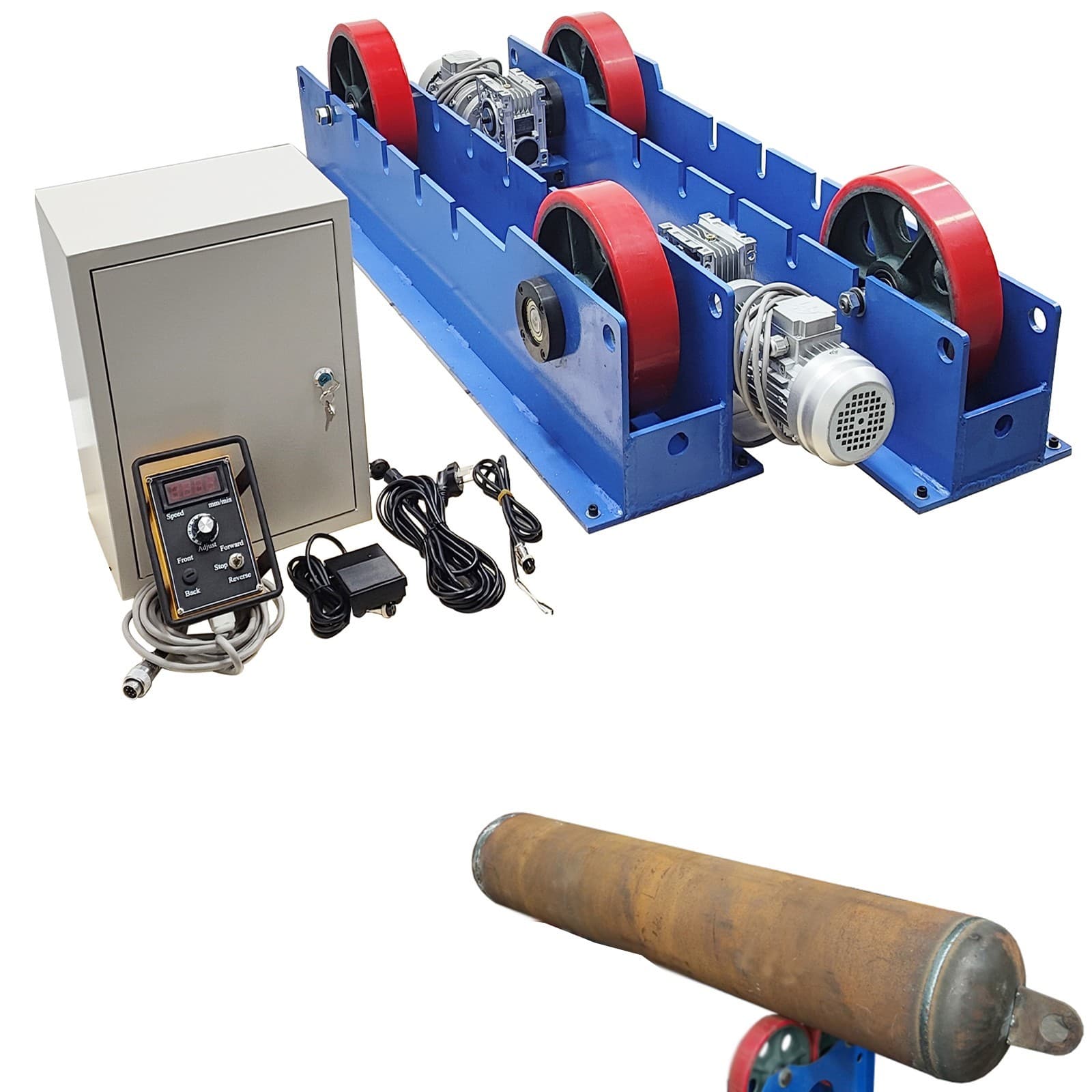 220V Electric Welding Tank Turning Rolls Positioner,6600LB Dual Motor Driven 2