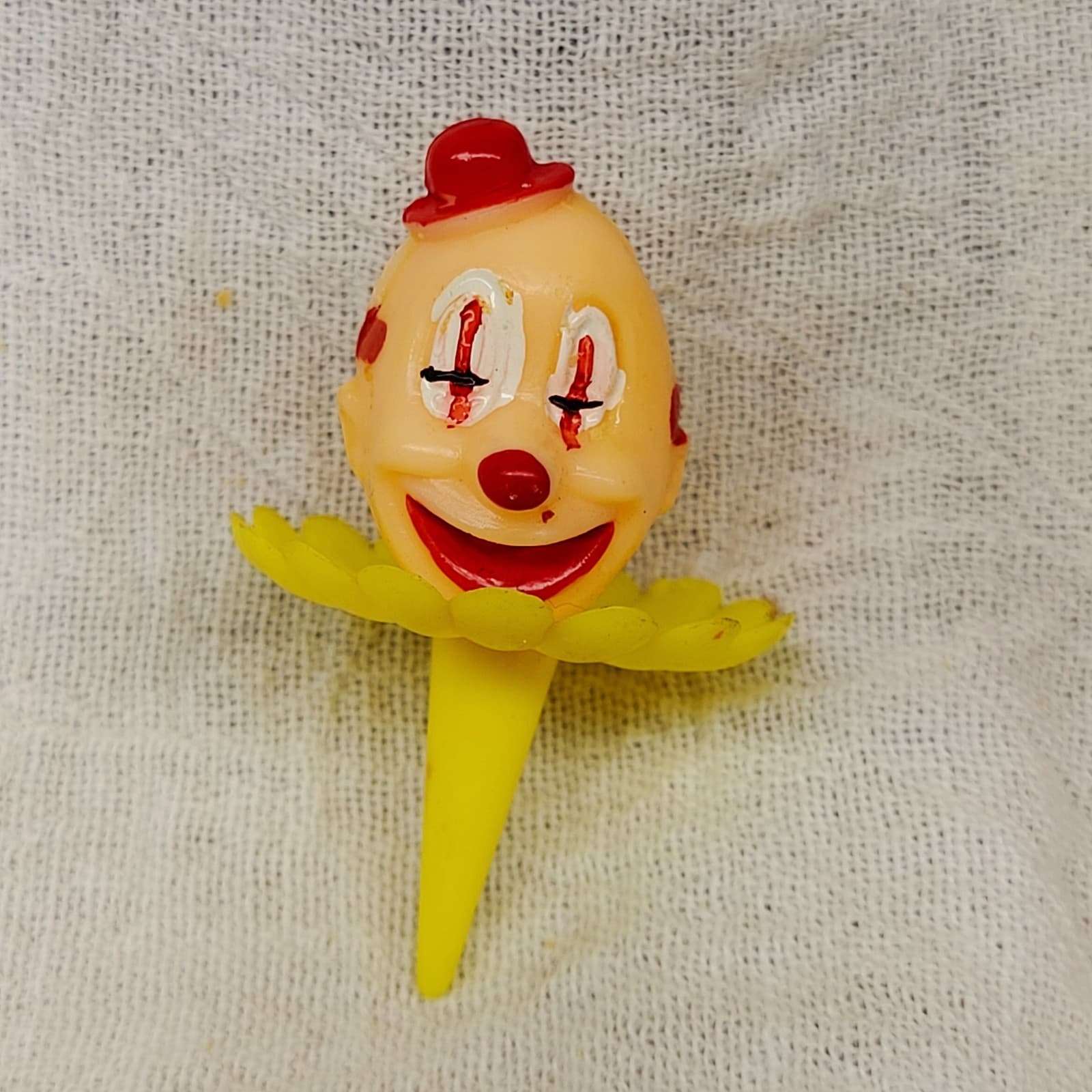 Lot of 36 Vintage Clown Cake Cupcake Picks 12 Large 24 Small New in Bags 3