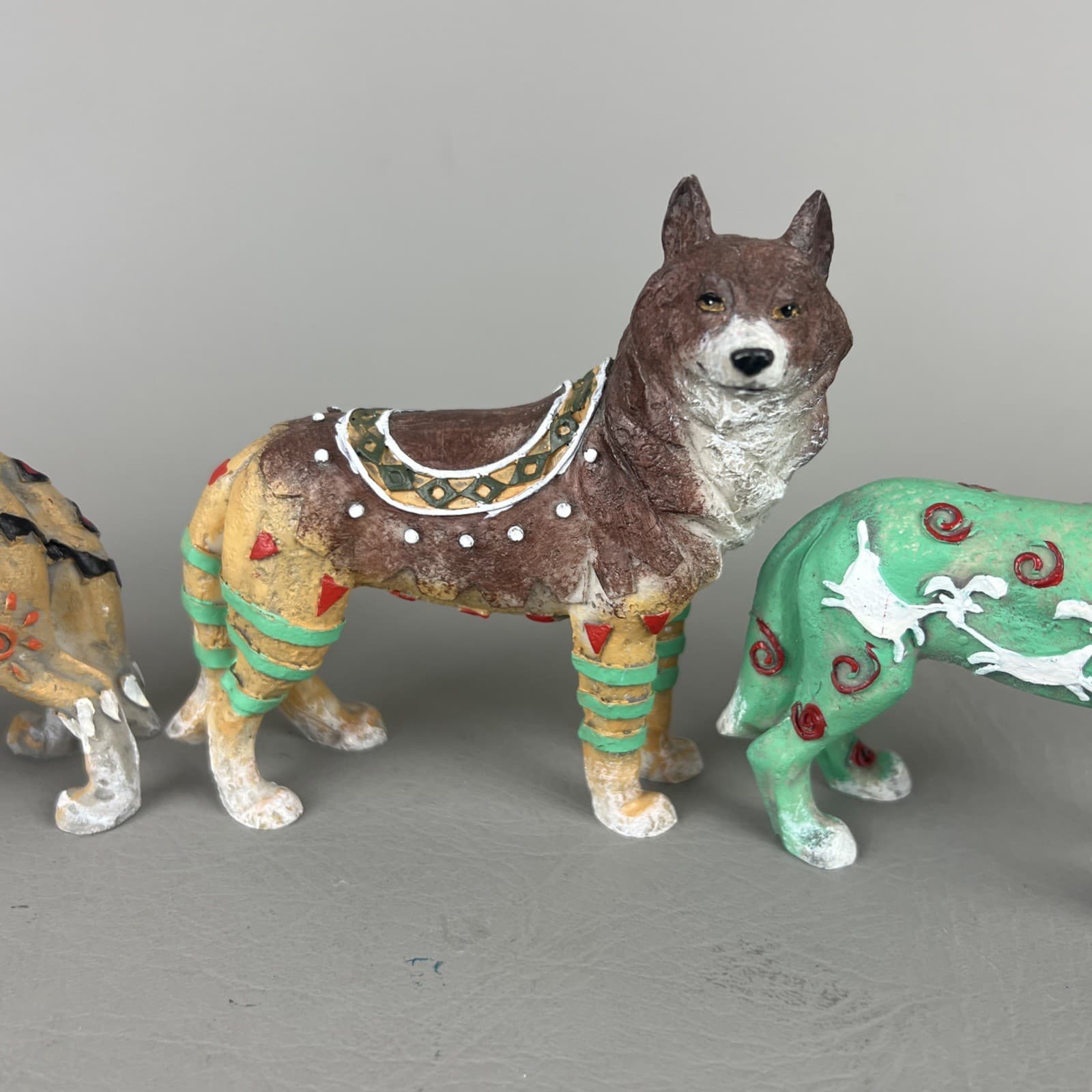 3 Westland Call of the Wolf Howling Standing Animal Figurines Northern Wolf 6" 3