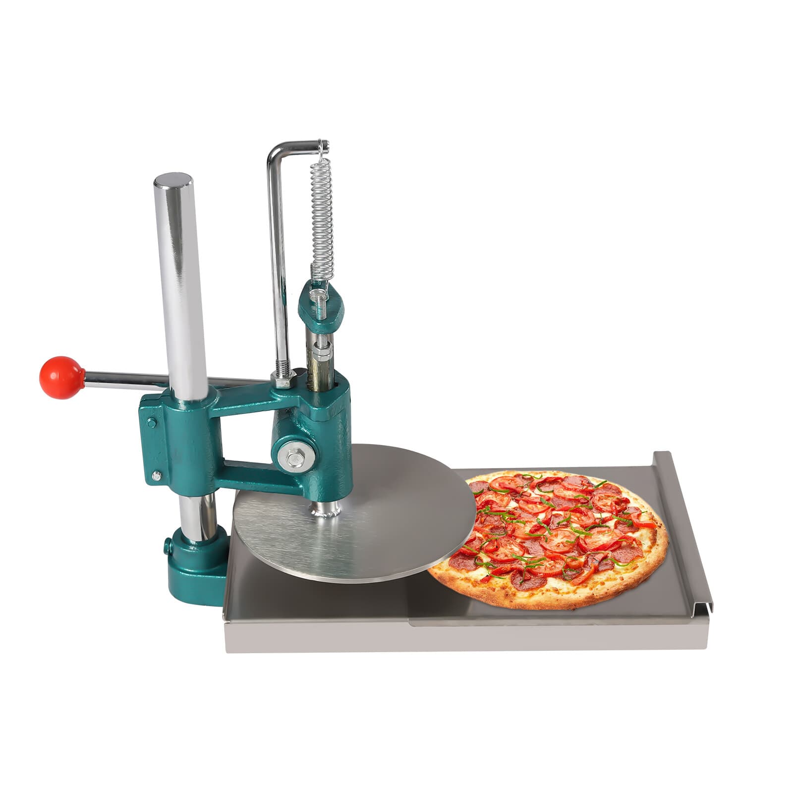 7.9"Pizza Dough Press Machine Stainless Steel Pizza Press Maker Hand Press Tool 3