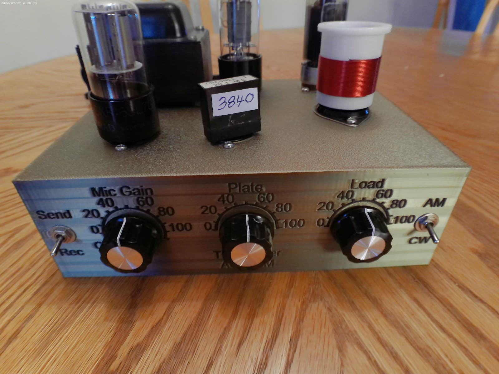 SCHEMATIC ONLY AM/CW Ham Radio Transmitter 80/40 Meter Bands Heising Modulation