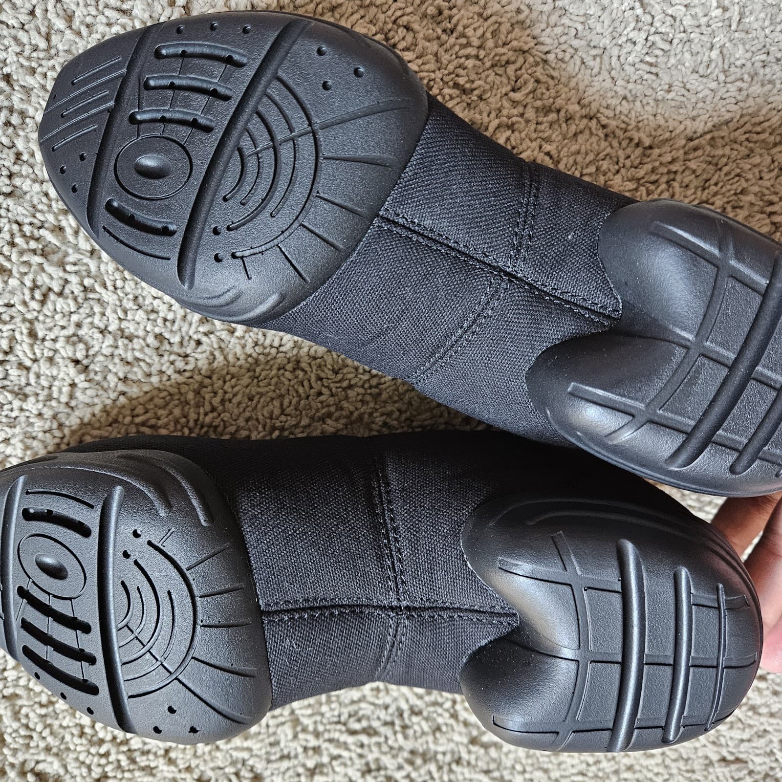 Capezio Canvas Dansneaker Dance Sneakers DS03 Black Size 7.5 Lace up Split Sole 4