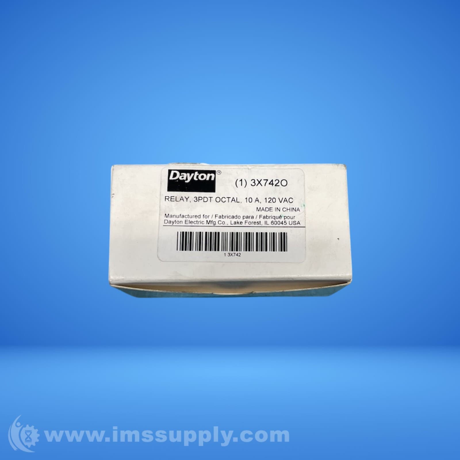 Dayton 3X7420 3PDT Relay FNOB
