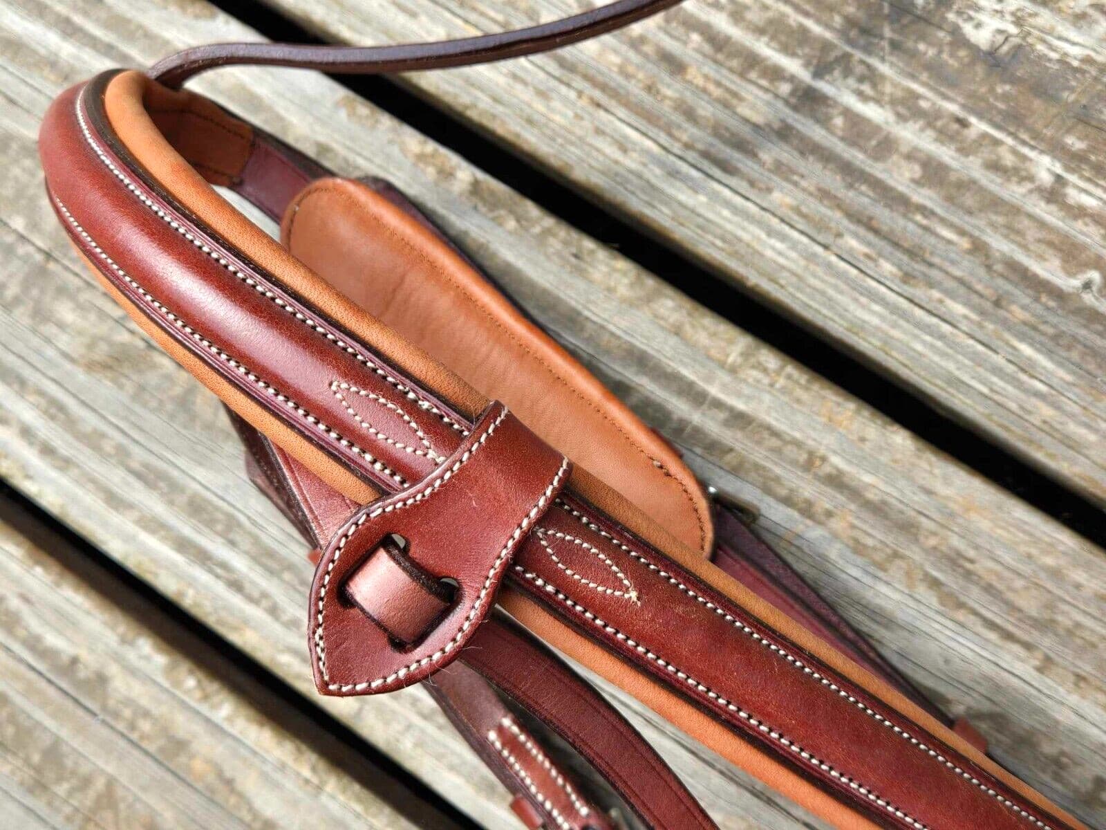 CWD Fancy Stitch Padded Monocrown Crank Caveson Noseband - Size 3 (Full) - NWOT! 3