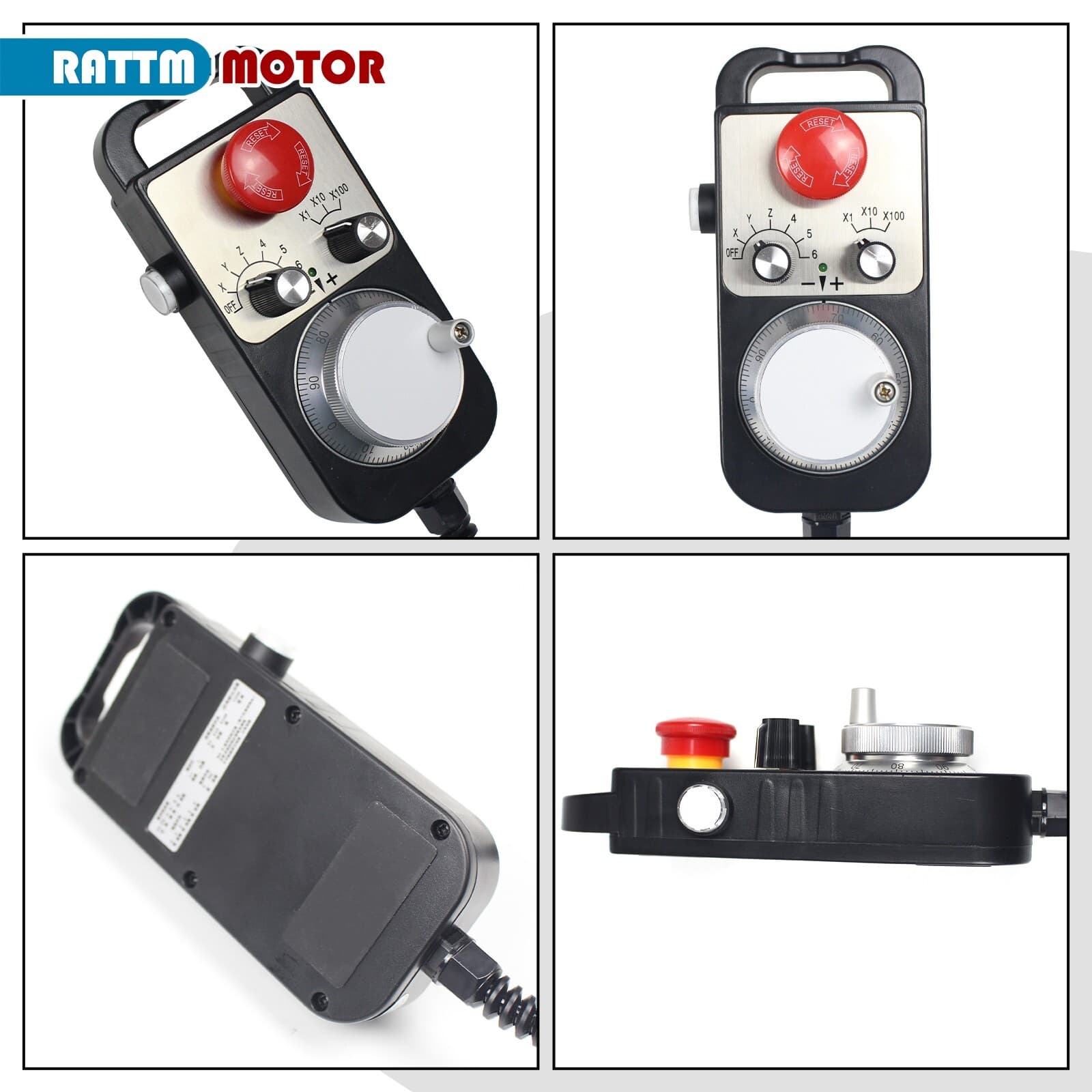 【USA】6 Axis / 4 Axis CNC Handwheel MPG Pendant w/ E-Stop For CNC Router Machine 2