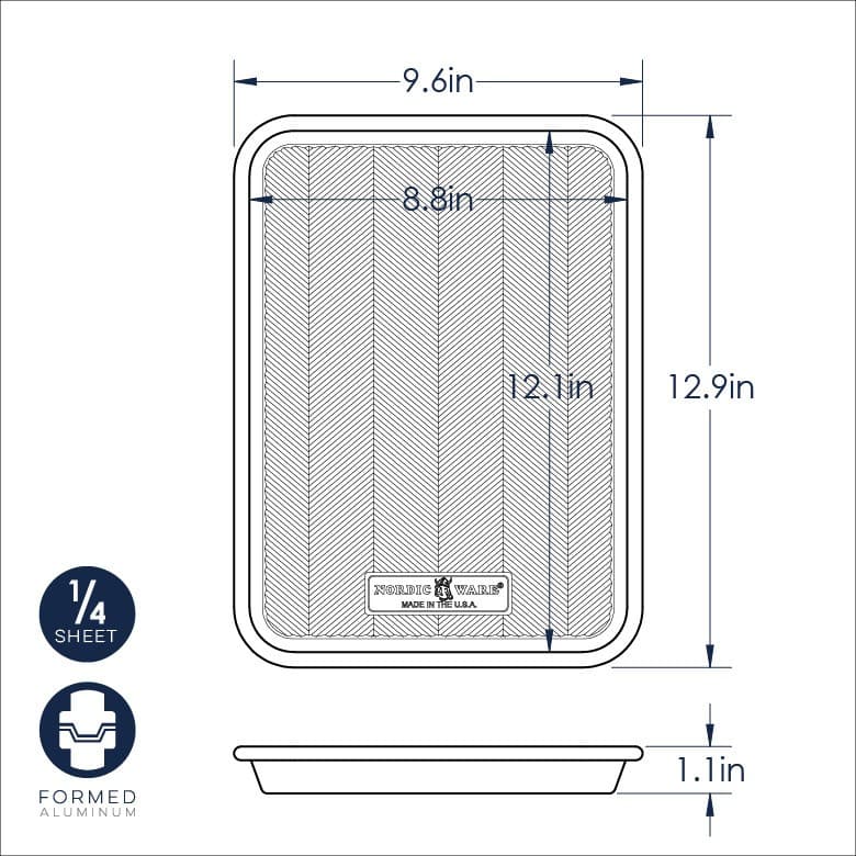 Nordic Ware Prism Aluminum Quarter Sheet Pan 5