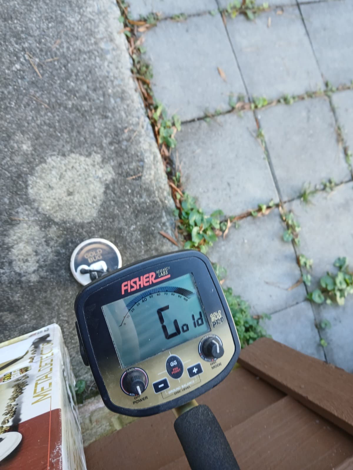 Fisher Gold Bug PRO Metal Detector 5" DD Search Coil - USED in Box 2