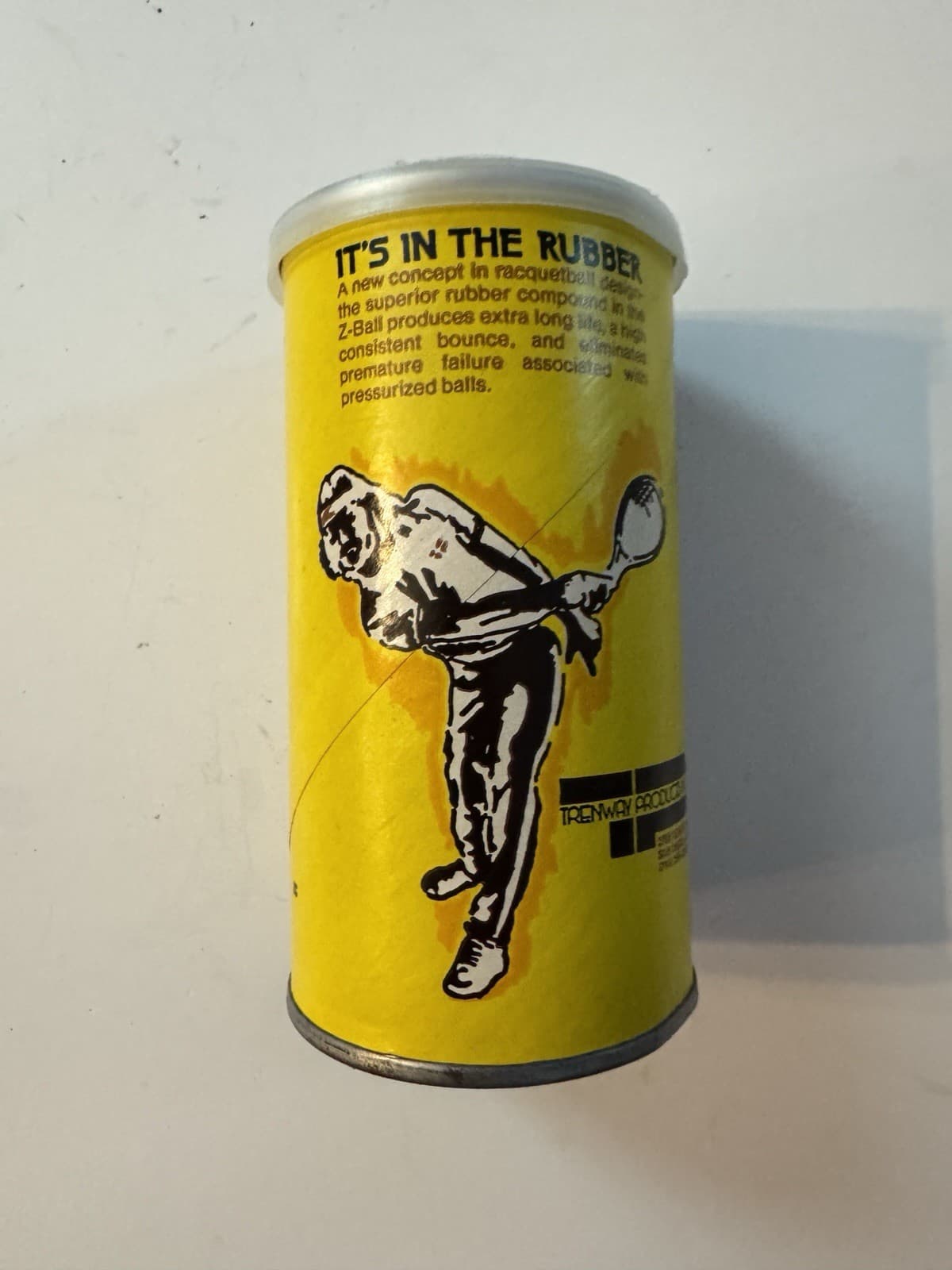 Vintage Trenway Z Ball Racquetballs Sealed Can of 2 Made in USA 2