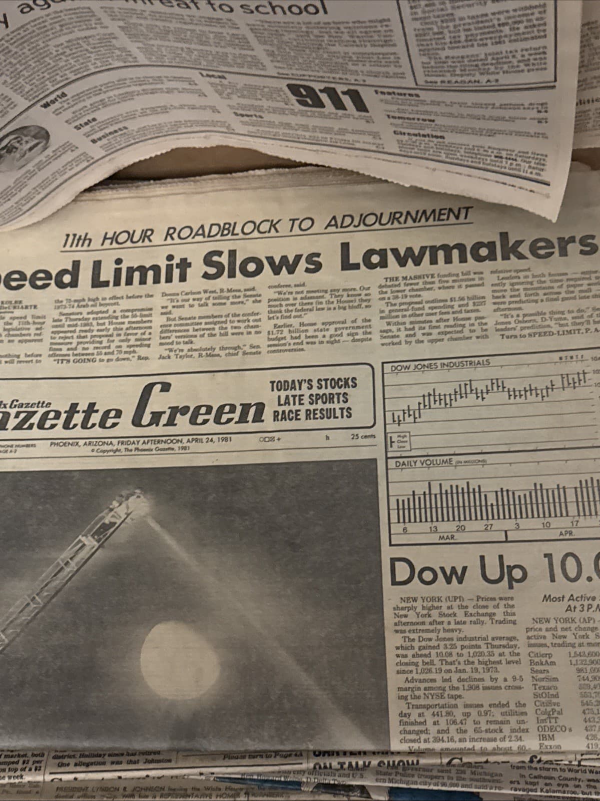 2 Boxes Full Of Historical Newspapers WW2 Sports Music Disasters  Presidents 4