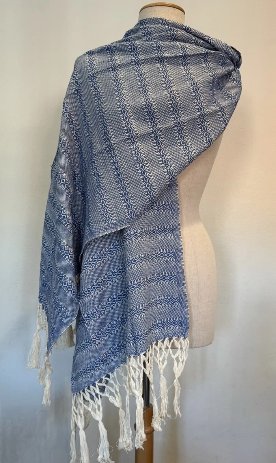 Baby Trapoz Mexican Reboz Blue New Baby Carrier Newborn Wrap Home Birth Soft NWT 2