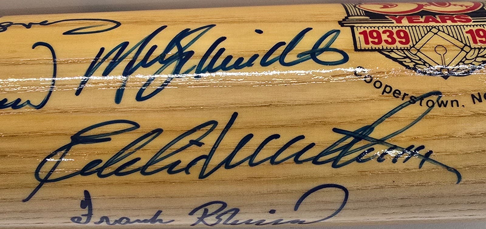 500 HR Home Run Club Autograph Hall of Fame Bat 9 Signatures PSA DNA Aaron Mays 4