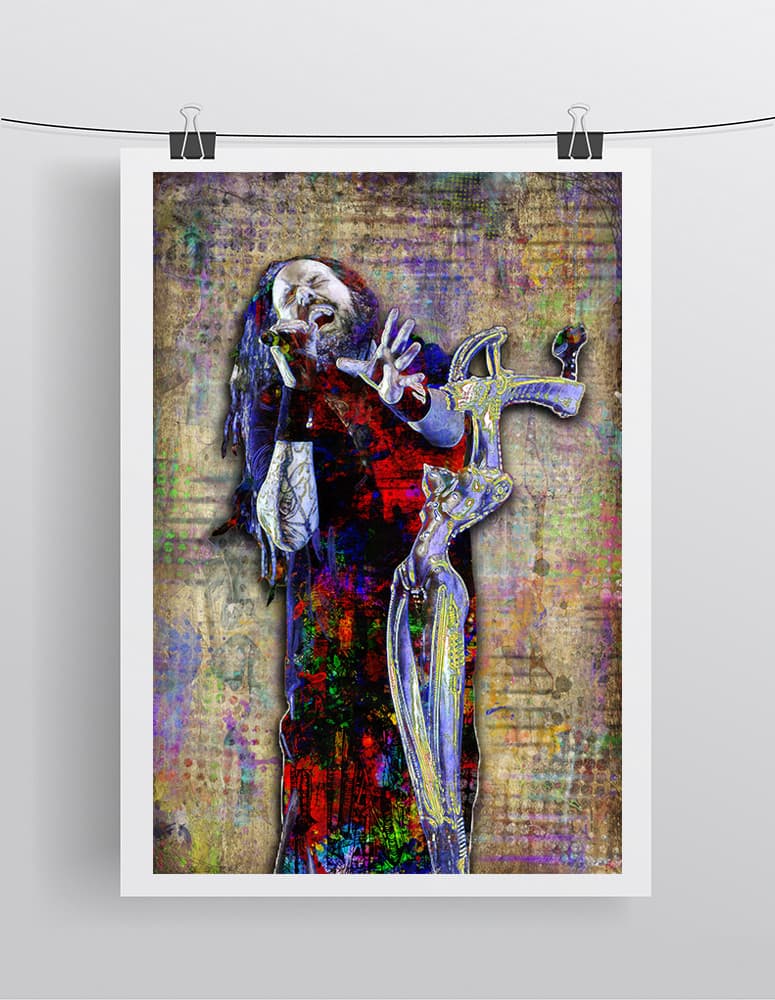 JONATHAN DAVIS KORN 13x19in Poster, KORN Tribute Print  Free Shipping 2