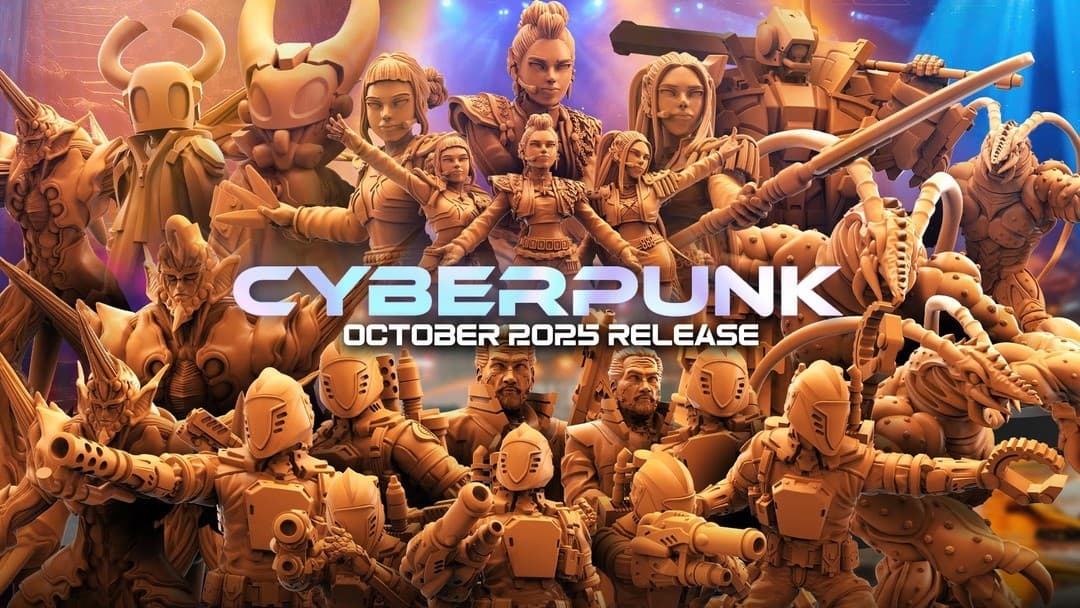 Cyberpunk October '25 by Papsikels Miniatures 3D Printed Sci-Fi Miniatures