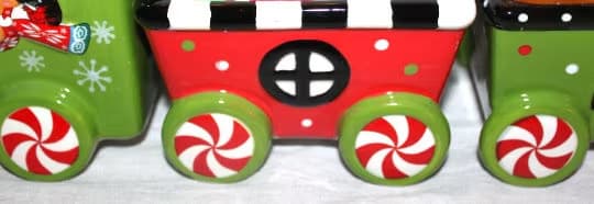 NEW! 6 Pc. Temp-tations Winter Whimsy Christmas Appetizer Train Set RETIRED 6