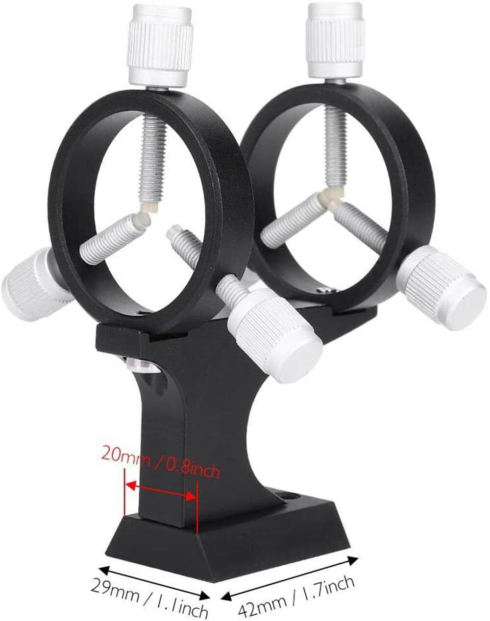 Aluminum Adjustable Laser Pointer Finder Scope Bracket for Astronomical Telescop 5
