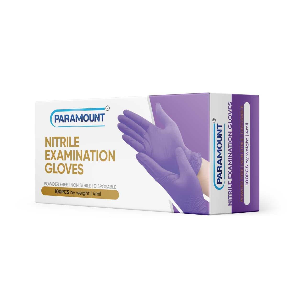 4 Mil Disposable Nitrile Exam Glove Latex&Powder Free S-XL  100/200/1000 PCS 4