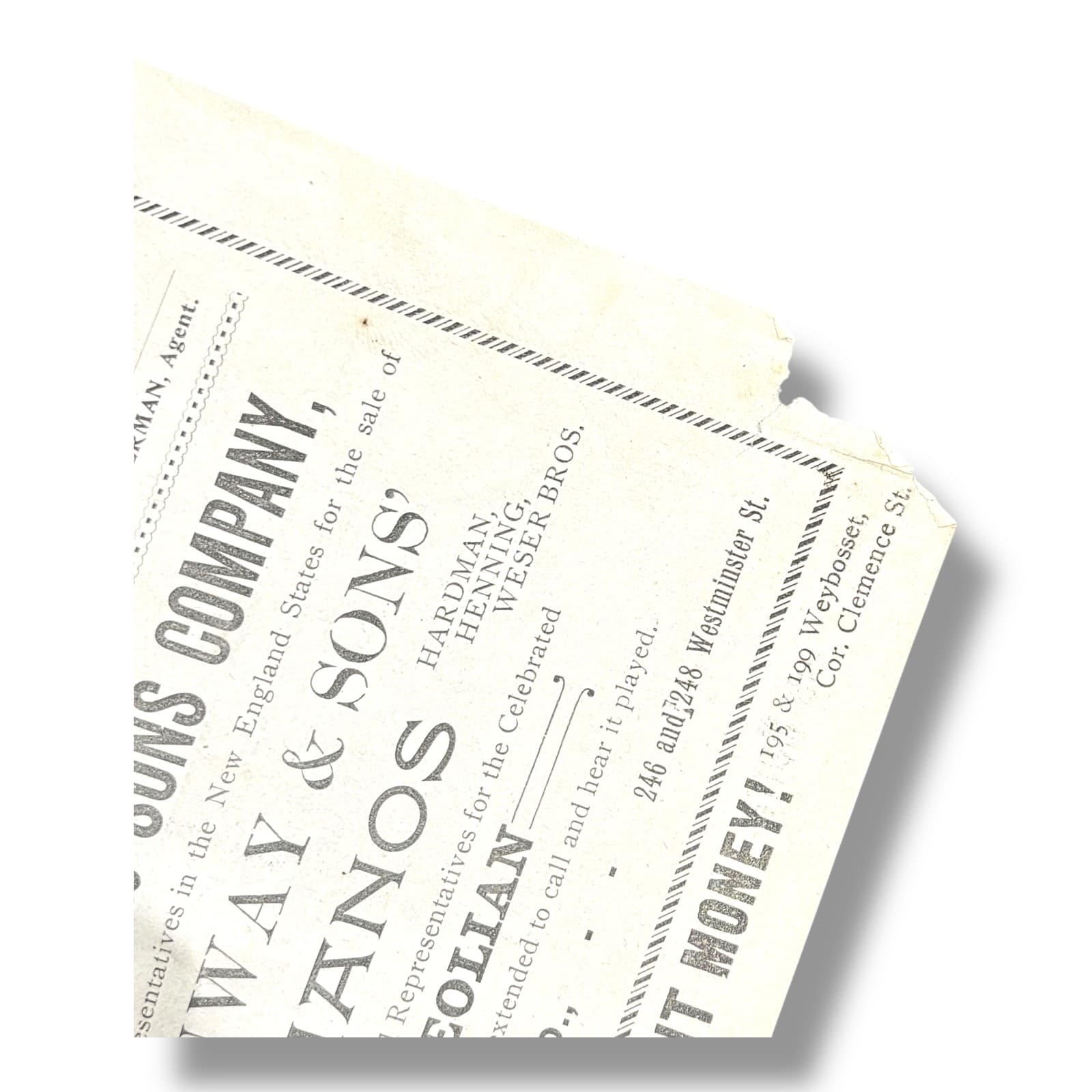 1895 Providence RI B.F. Keith’s Opera House Theatre Program 20th Century Girl 5