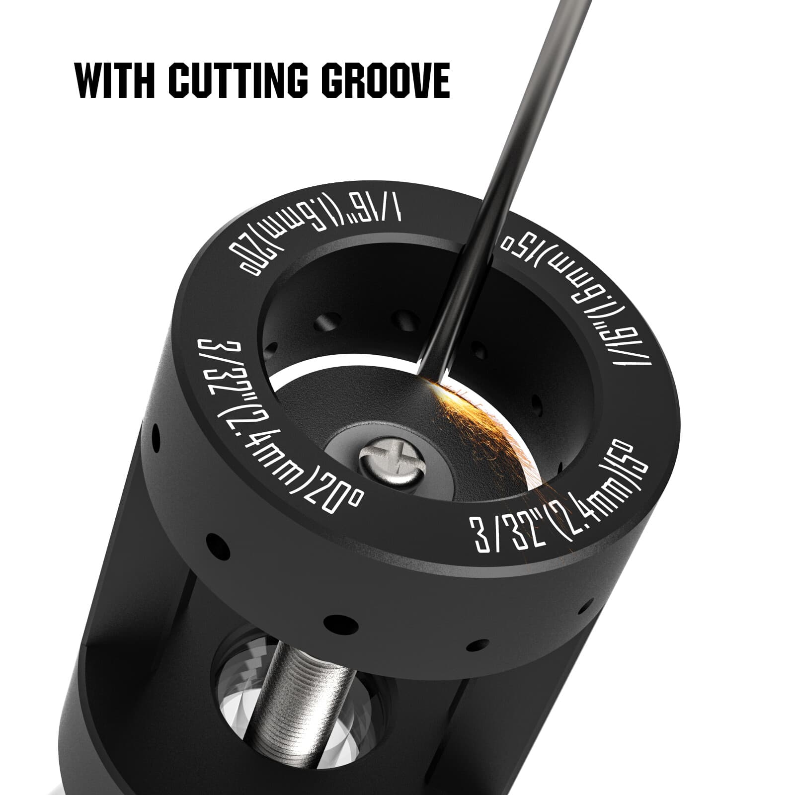 Tungsten Electrode Sharpener Grinder Multi-Angle Offsets Head Tool TIG Welding 6