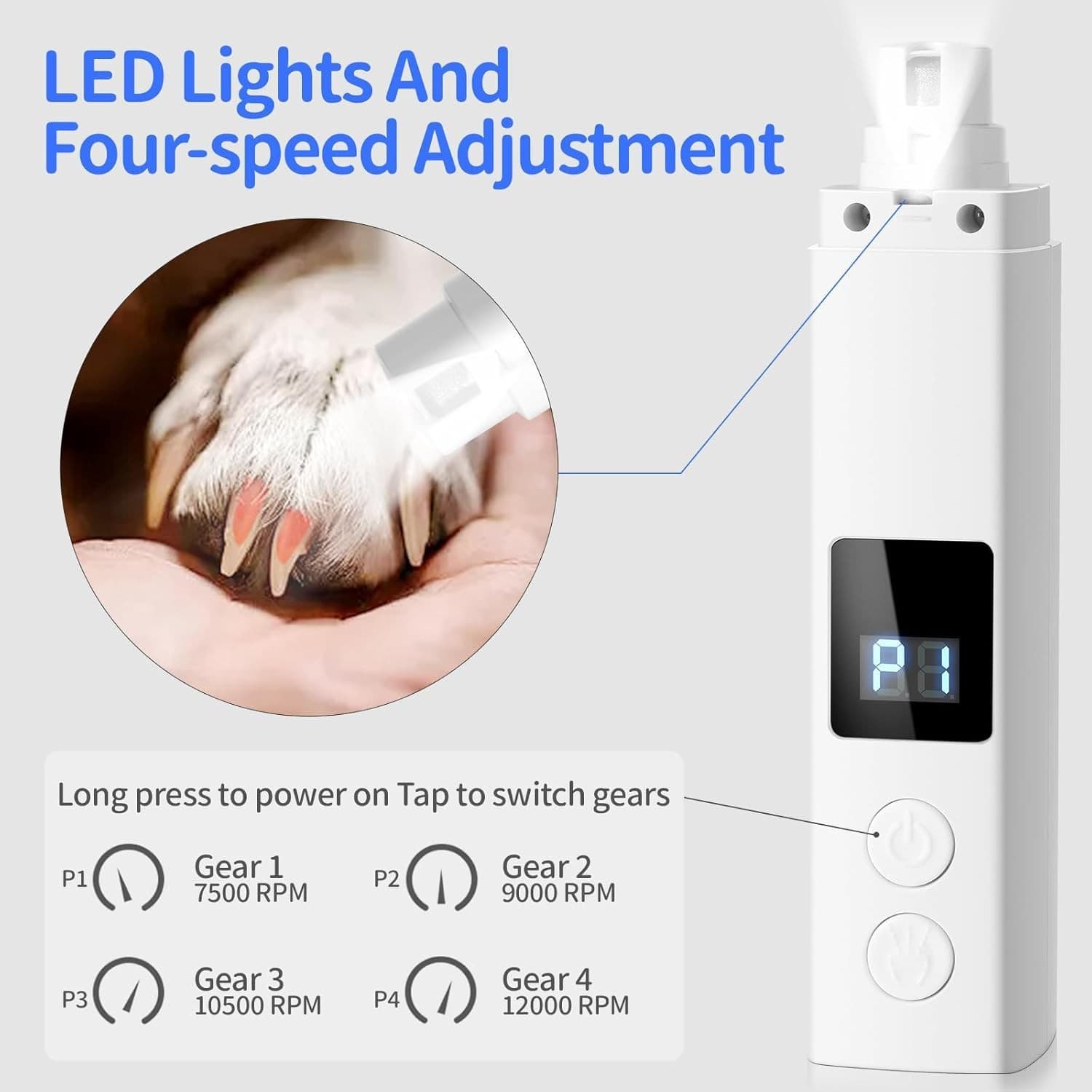 Silent Groom Pro Nail Grinder, Silent Grind Pro for Dogs, Heusom Silent Grind... 5