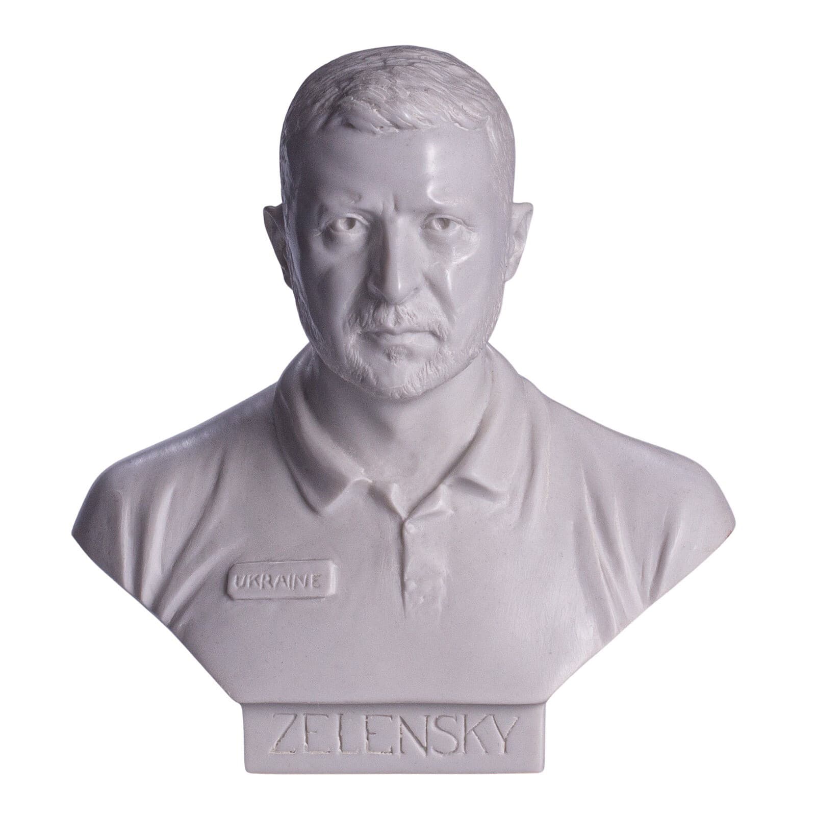 Ukrainian President Volodymyr Zelensky Marble Bust Statue 6'' (15 cm) 6