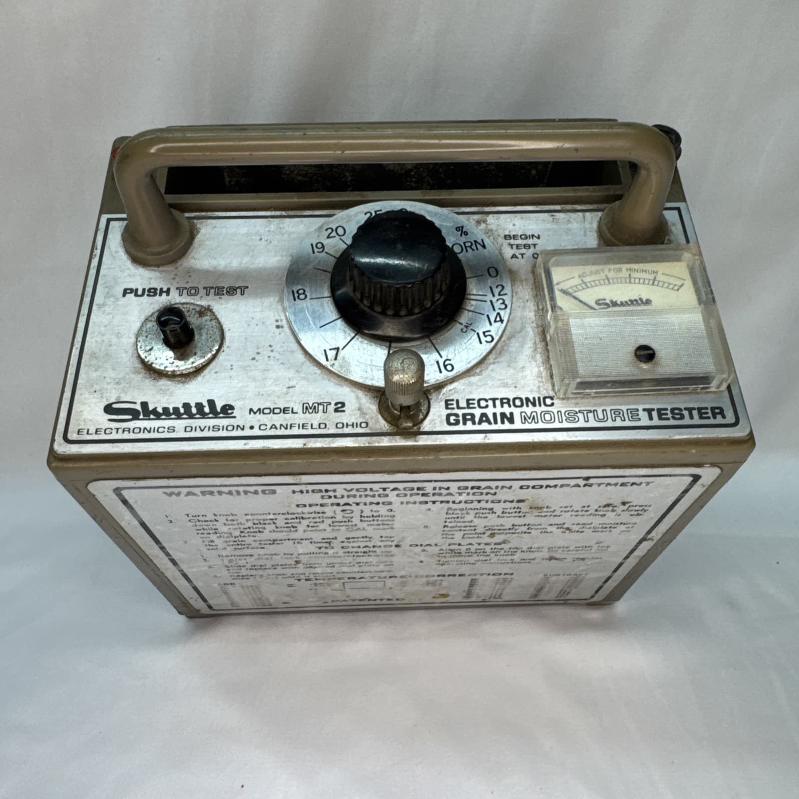 Vintage Shuttle Mt2 Grain Moisture Tester Collectible Agricultural Tools 2