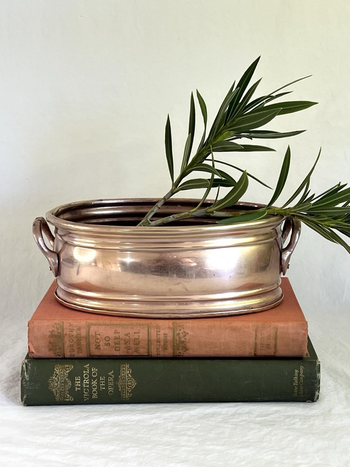 Vintage Copper Planter or Jardiniere With Handles 2