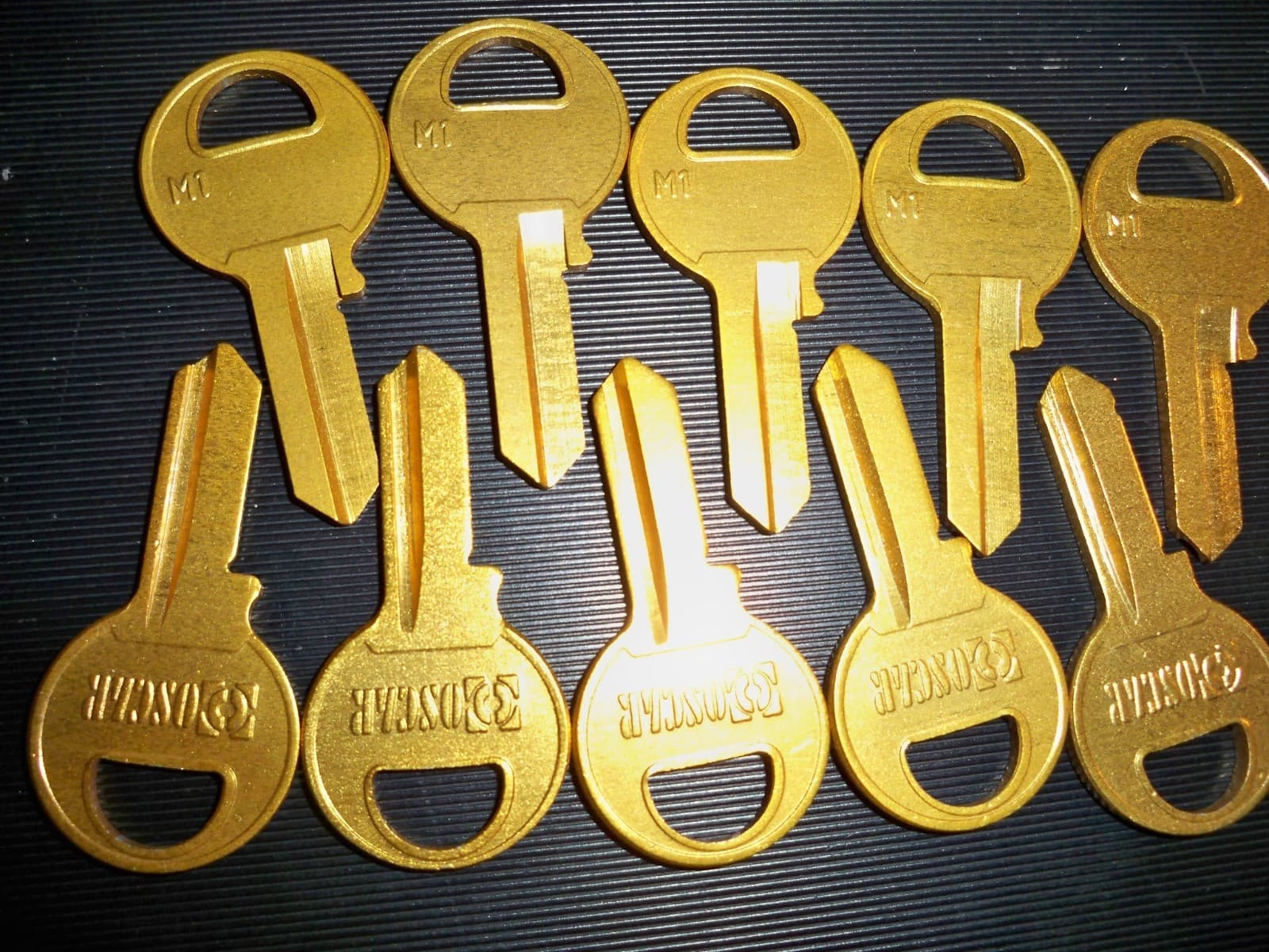 M1 - (50 Ct.) GOLD Lightweight Aluminum Titanium Key Blanks "BLOWOUT SALE" 4