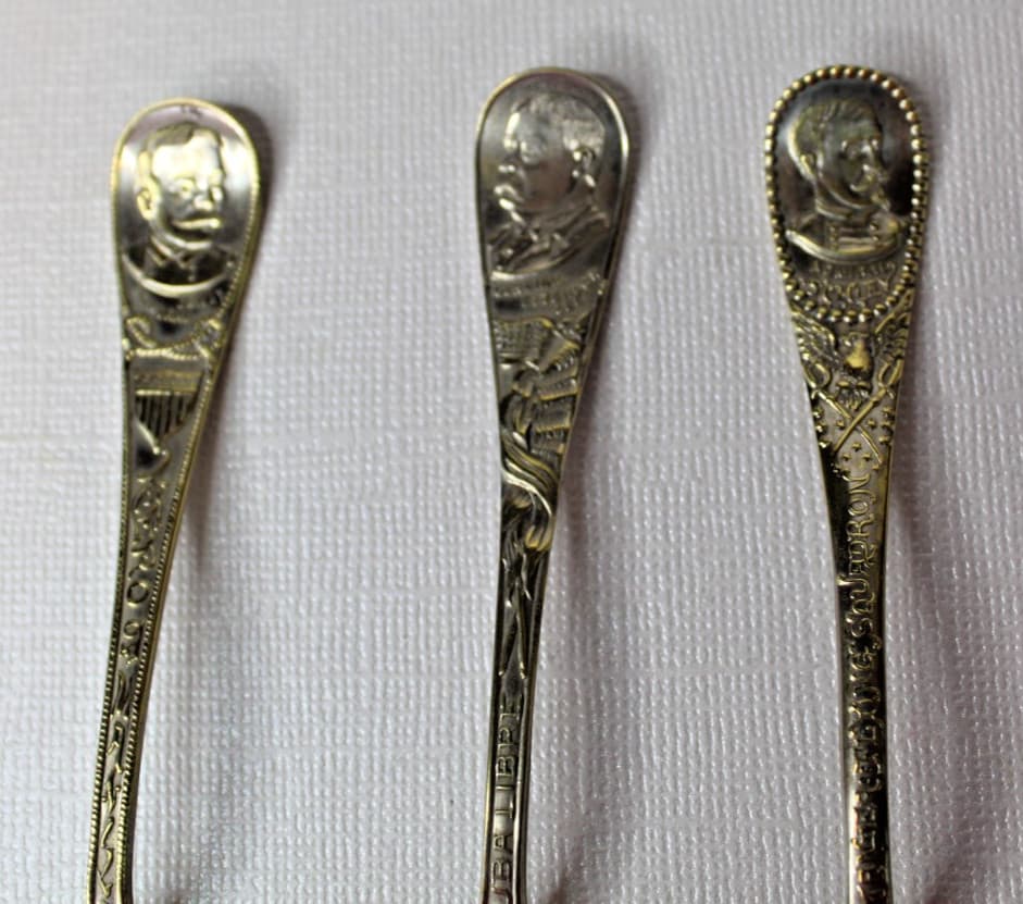3 Vintage Silverplate Spoons Flagship Brooklyn/Olympia Morro Castle - 4 1/4" 2