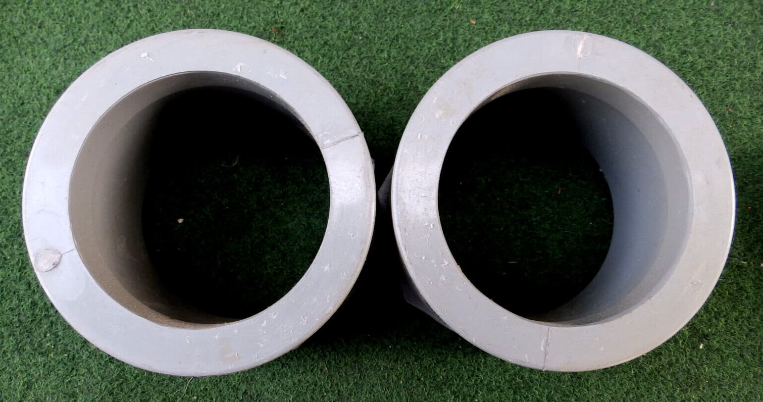 D&R 4" x 3" Schedule 80 Gray PVC Socket Reducer Bushing Lot Of  2 NEW 2