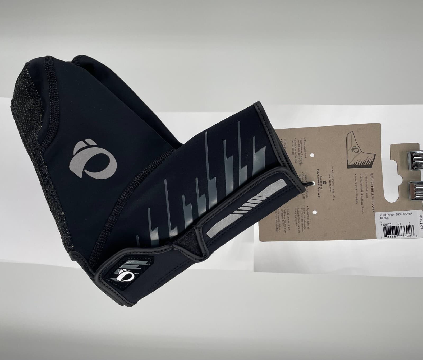 Pearl Izumi Elite Softshell Shoe Cover Small 888687776926 Black Cycling NWT 2