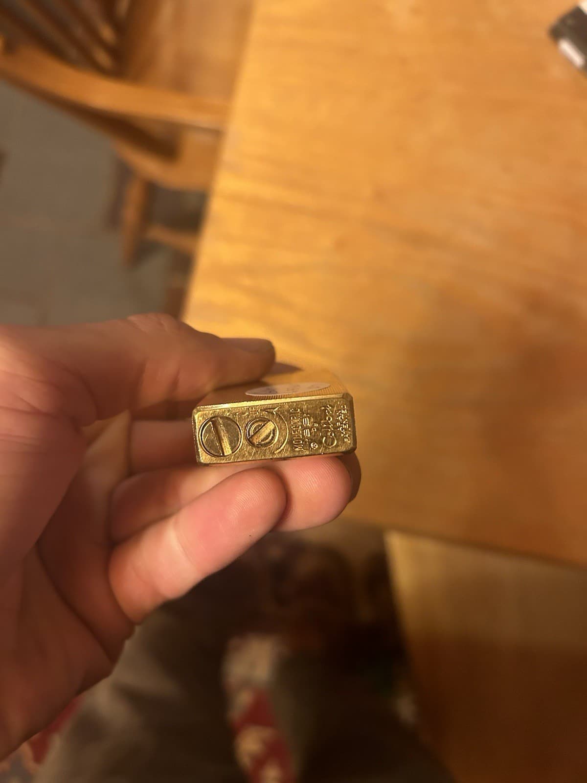 Vintage Colibri Lighter Engaved Les Remparts 1971 Guy Lafleur Quebec Hockey 3